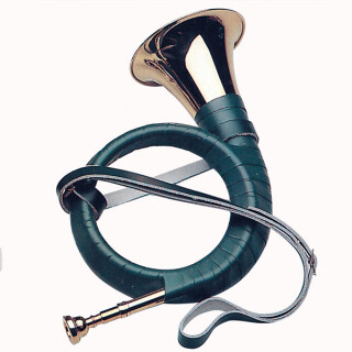 Fürst-Pless-Horn mit Lederumwicklung und Stimmzug